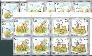 Россия, Фауна Республики Саха, 2006, 5 квартблоков